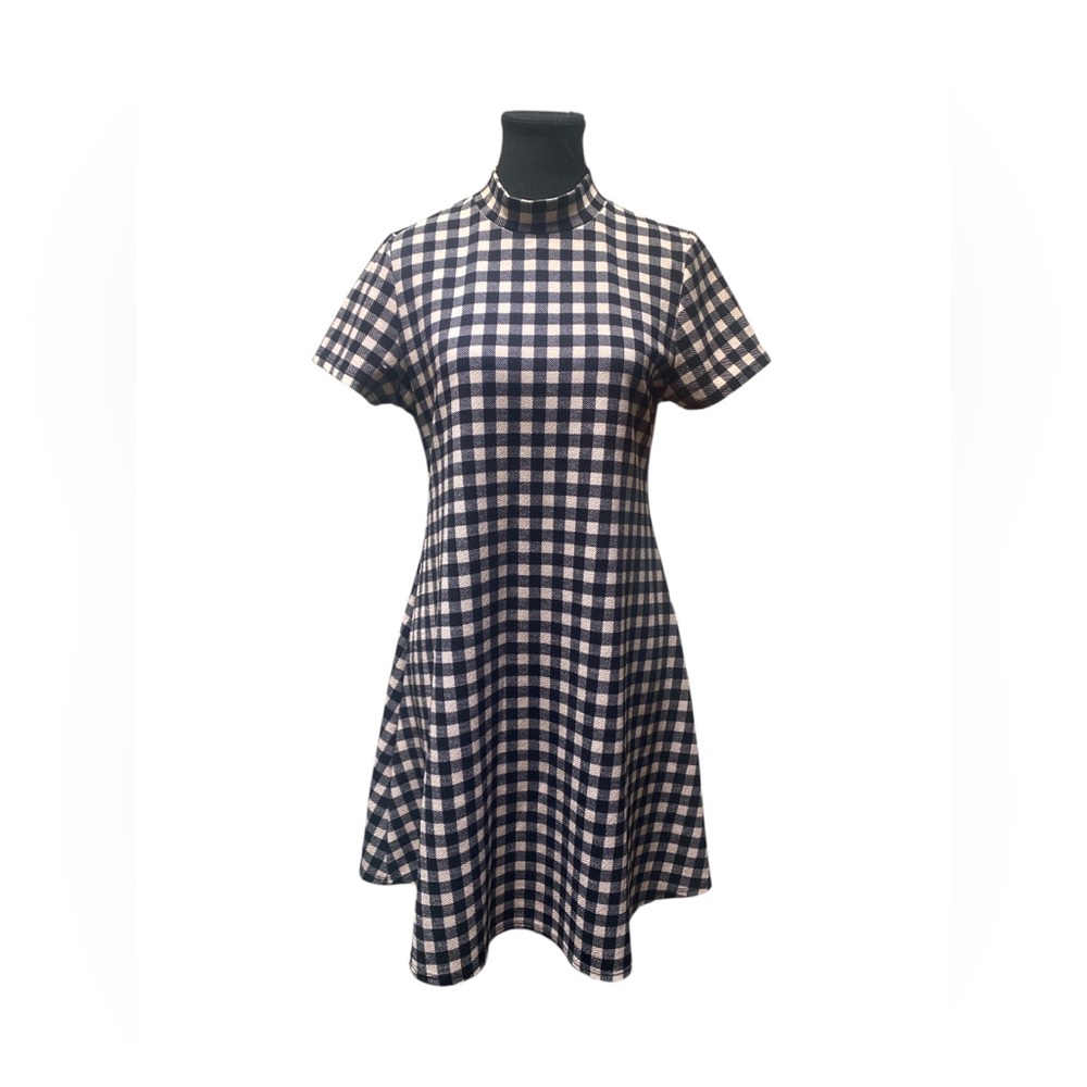 Enough About Me Black and Tan  Plaid Top GUC M